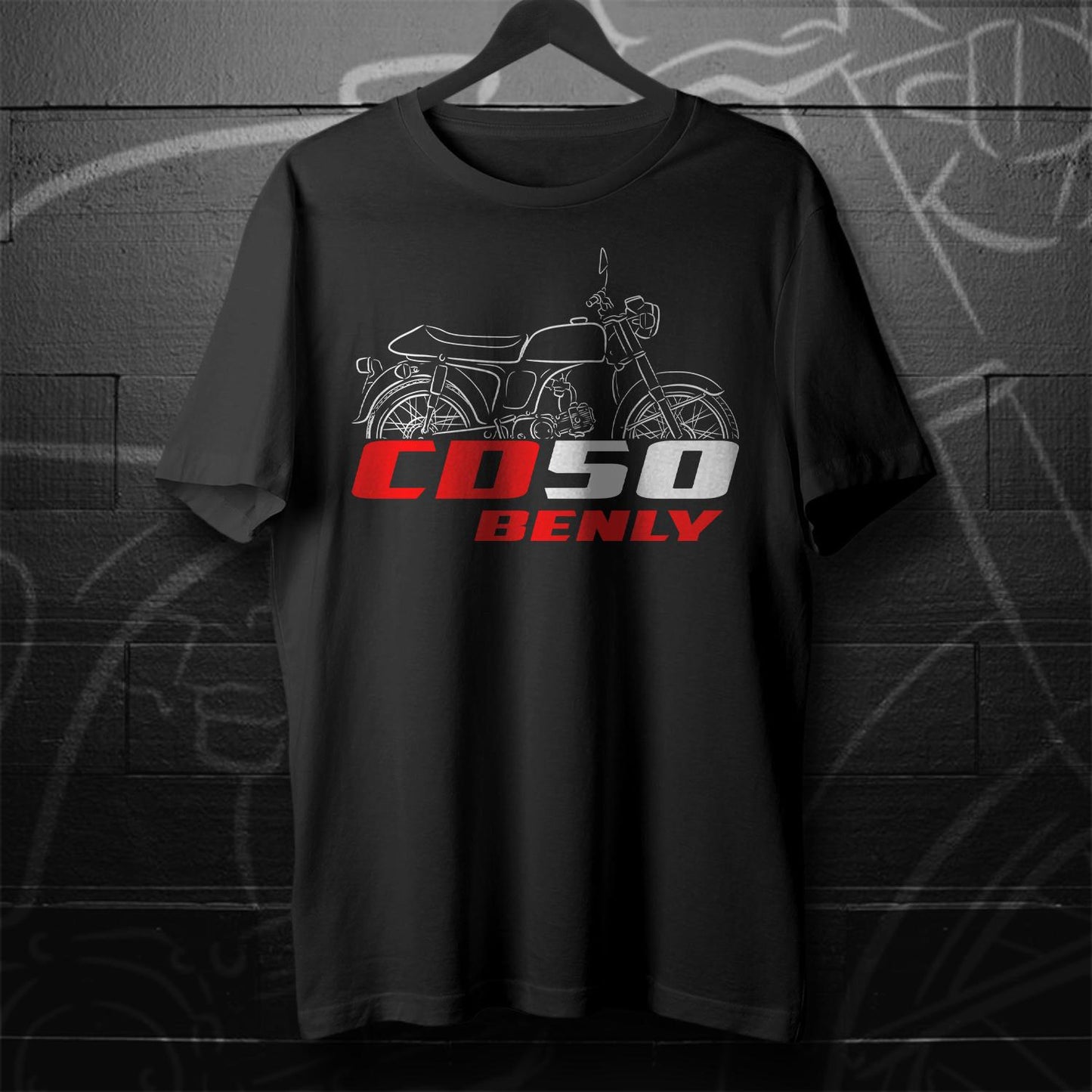 Honda CD50 Benly Inspired T-Shirt - Motorcycle Tee Shirt