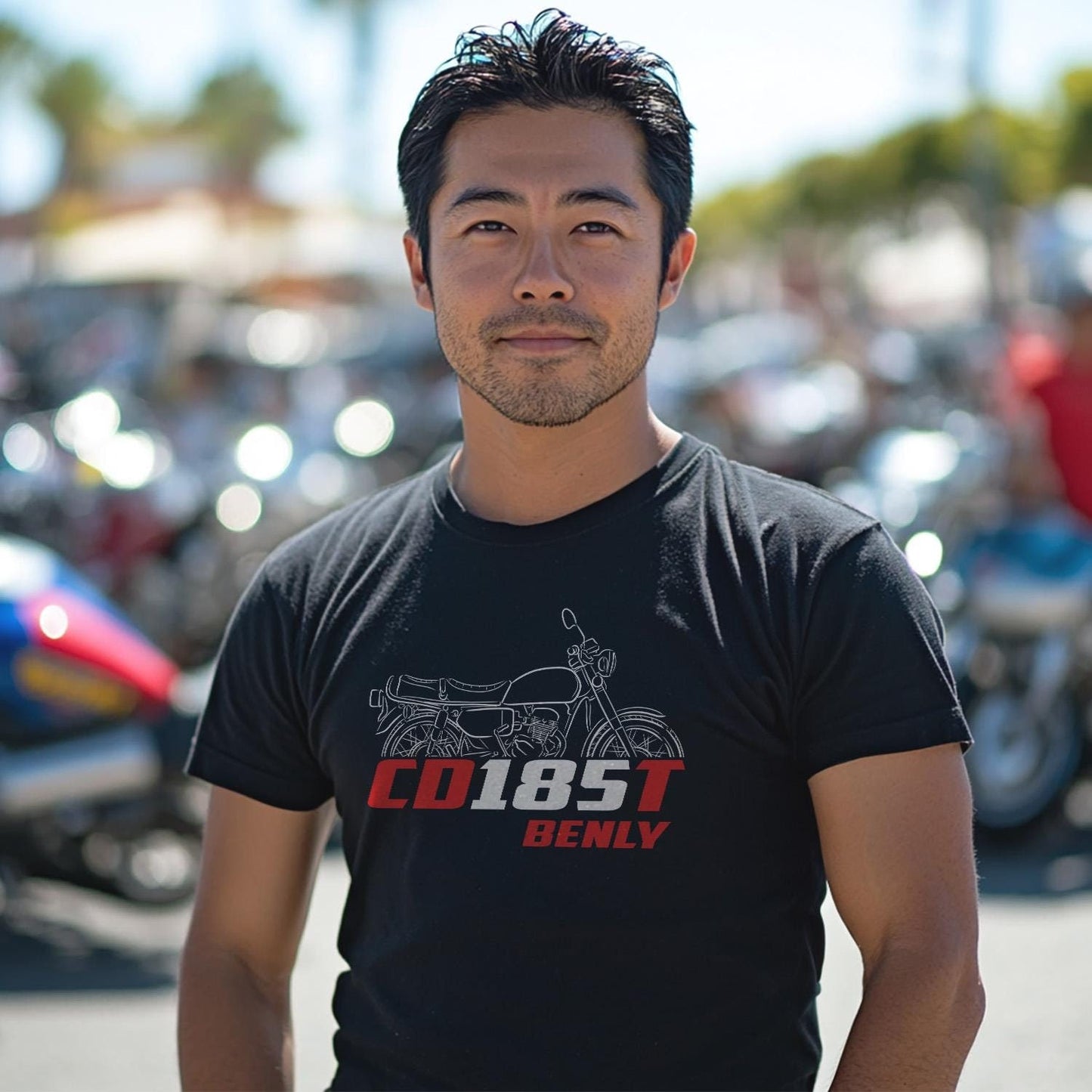 Honda CD185T Benly 1979 Inspired T-Shirt - Motorcycle Tee Shirt