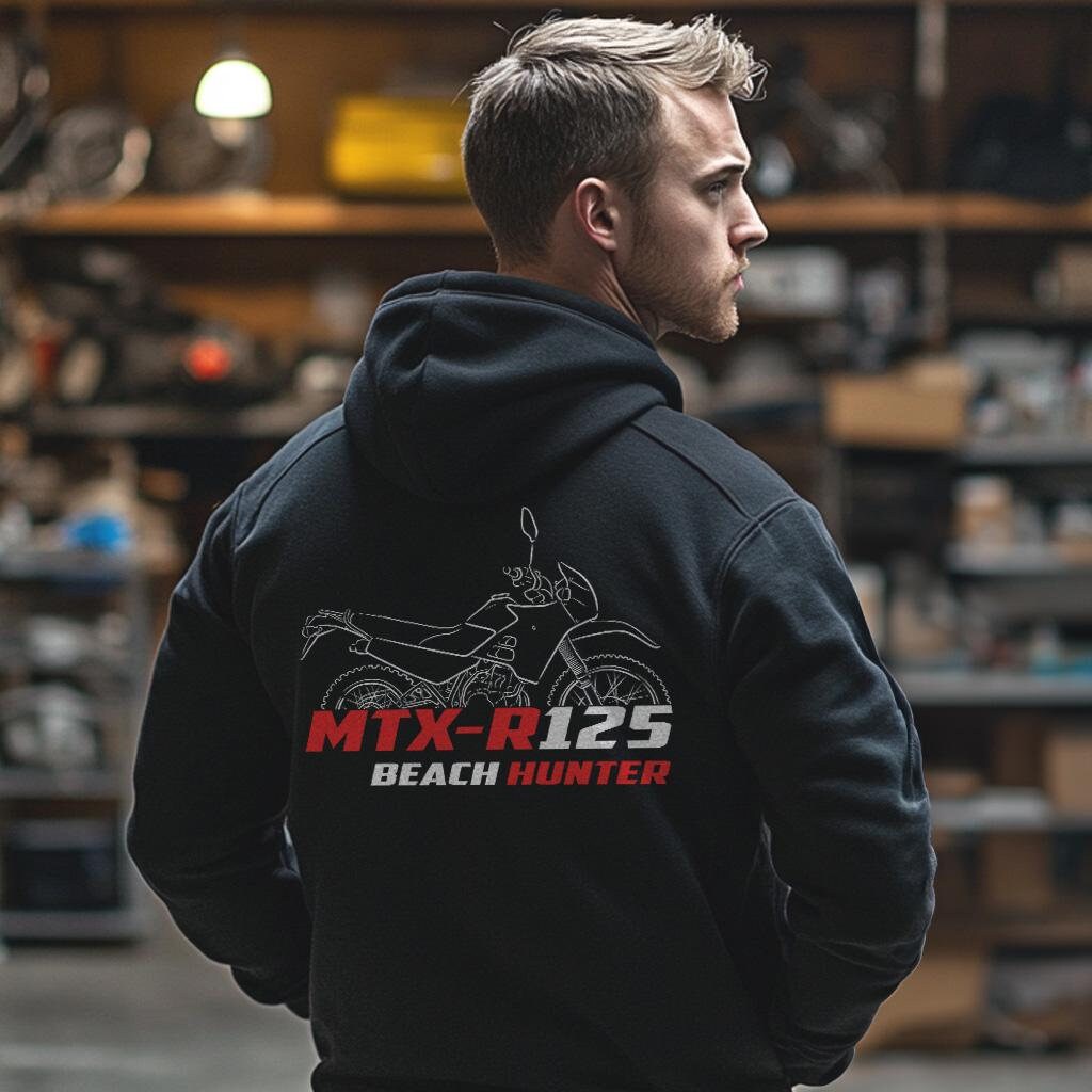 Honda MTX-R 125 Beach Hunter Inspired Hoodie - Motorcycle Sweatshirt