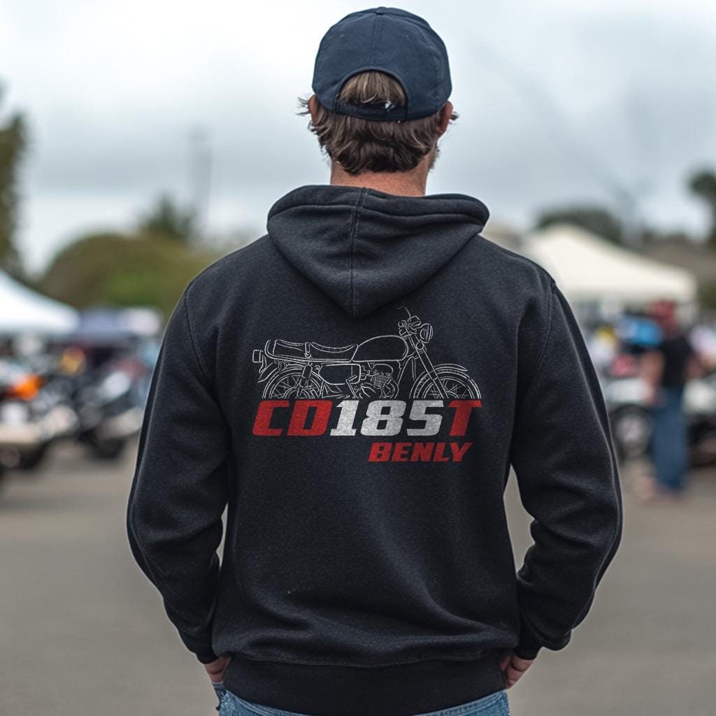 Honda CD185T Benly 1979 Inspired Hoodie - Motorcycle Sweatshirt