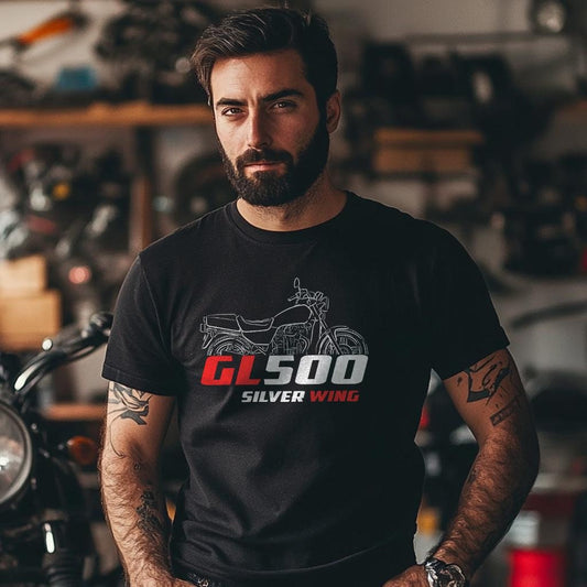 Honda GL500 Silver Wing Inspired T-Shirt - Motorcycle Tee Shirt