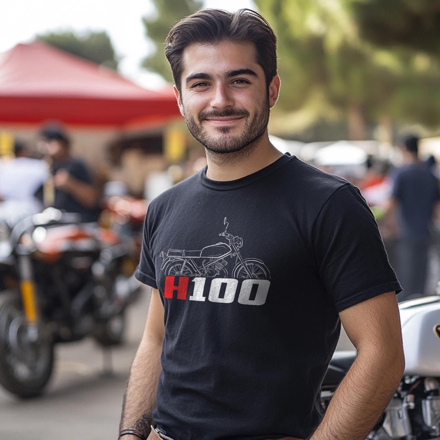 Honda H100 | A | S & S2 Inspired T-Shirt - Motorcycle Tee Shirt