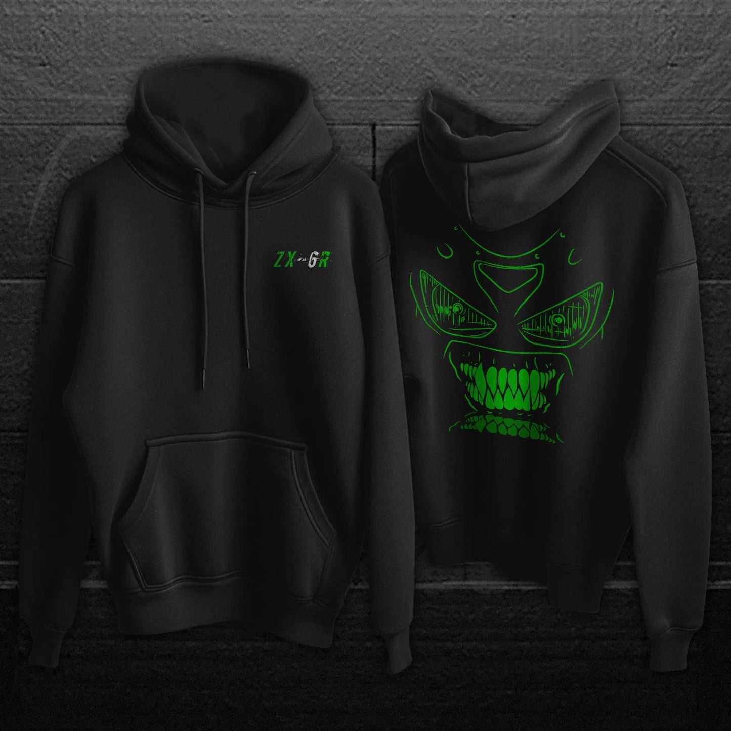 Kawasaki Ninja ZX-6R Inspired Hoodie - Motorcycle Sweatshirt for Riders