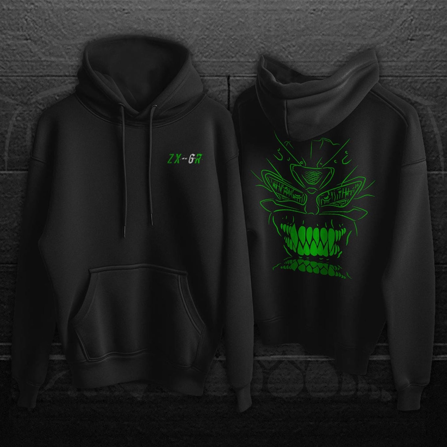 Kawasaki Ninja ZX-6R Inspired Hoodie - Motorcycle Sweatshirt for Riders