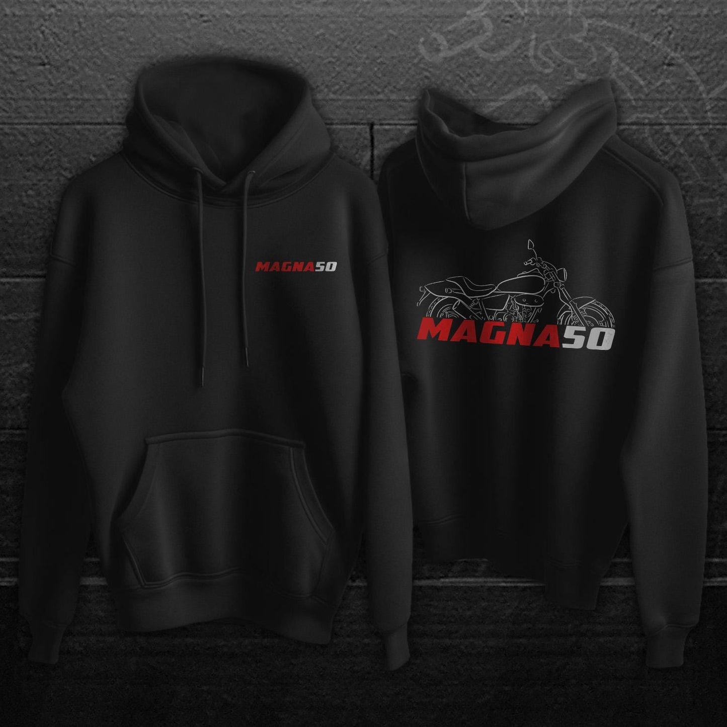 Honda Magna 50 Inspired Hoodie - Motorcycle Sweatshirt