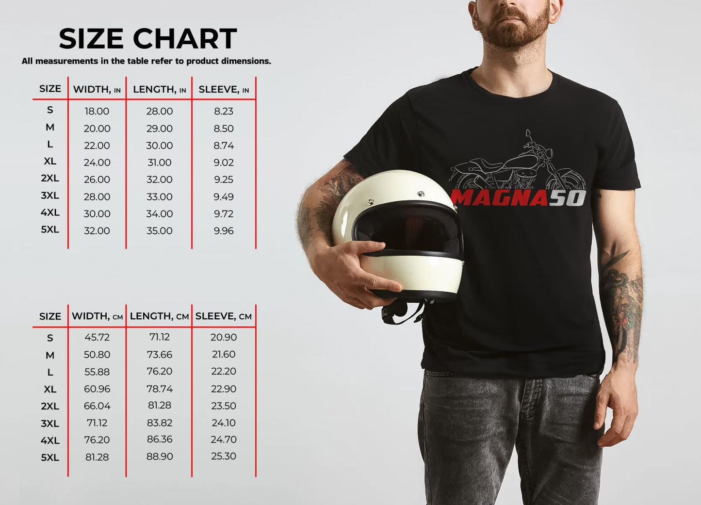 Honda Magna 50 Inspired T-Shirt - Motorcycle Tee Shirt