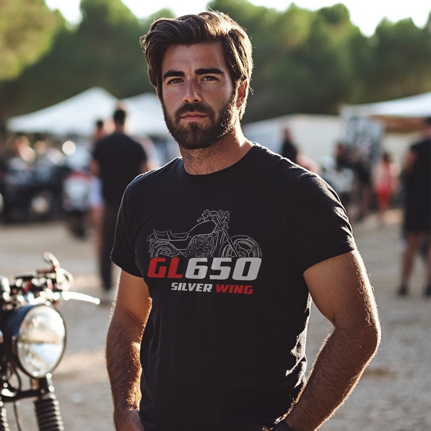 Honda GL 650 Silver Wing Inspired T-Shirt - Motorcycle Tee Shirt