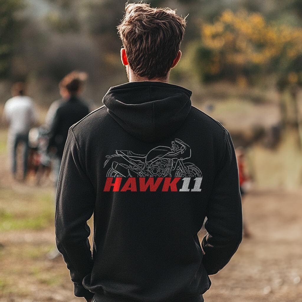 Honda Hawk 11 Inspired Hoodie - Motorcycle Sweatshirt