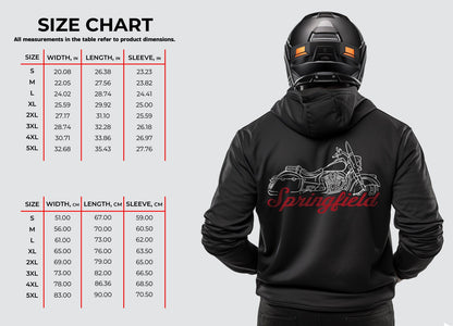 Indian Springfield Hoodie - Motorcycle Sweatshirt for Biker