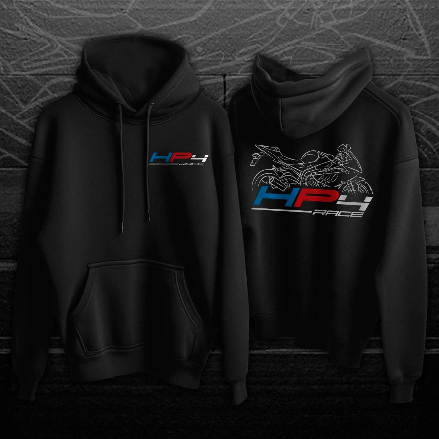 BMW HP4 Race Hoodie - Motorcycle Sweatshirt for Sportbike Rider