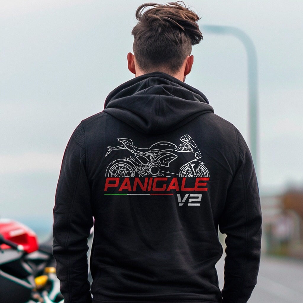 Ducati Panigale V2 Inspired Hoodie - Motorcycle Sweatshirt