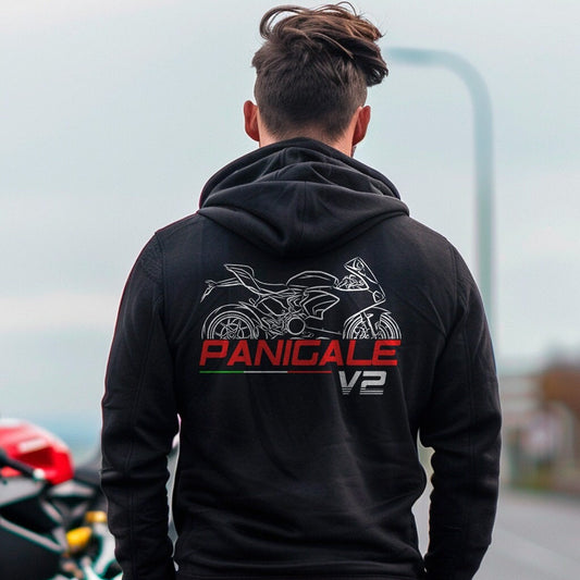 Ducati Panigale V2 Inspired Hoodie - Motorcycle Sweatshirt