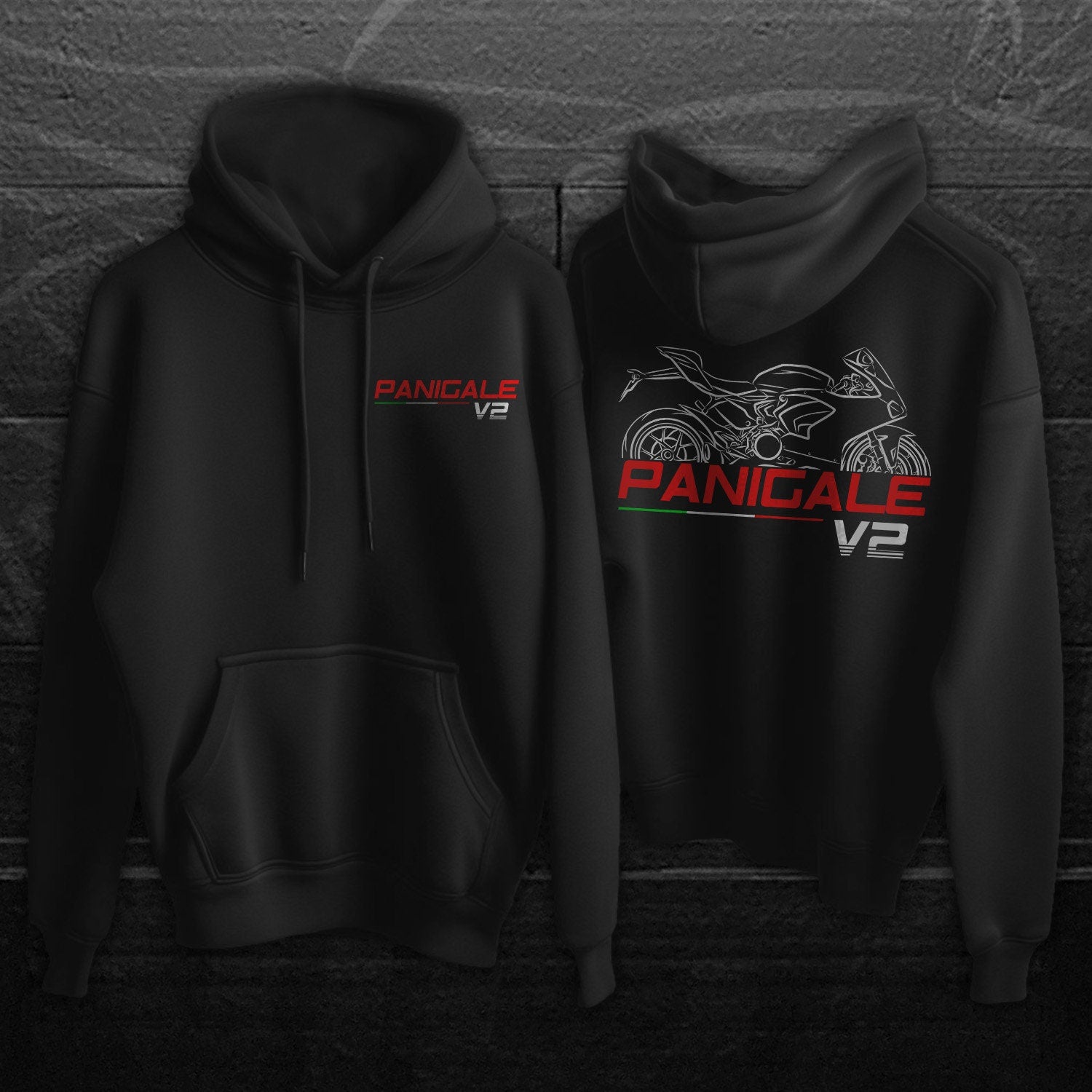 Ducati Panigale V2 Inspired Hoodie - Motorcycle Sweatshirt