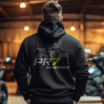 AJP PR7 Adventure 650 Hoodie - Motorcycle Sweatshirt for ADV Riders