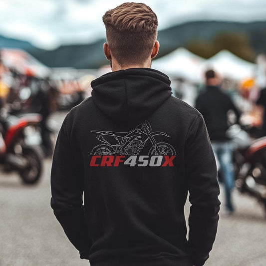 Honda CRF450X Inspired Hoodie - Motorcycle Sweatshirt