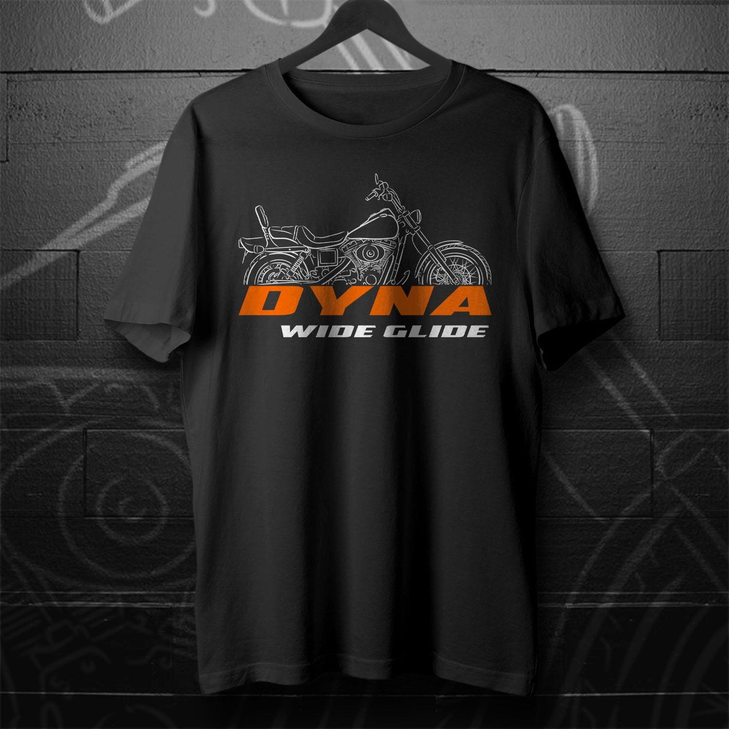 Harley-Davidson FXDWG Dyna Wide Glide Inspired T-Shirt - Biker Motorcycle Tee Shirt
