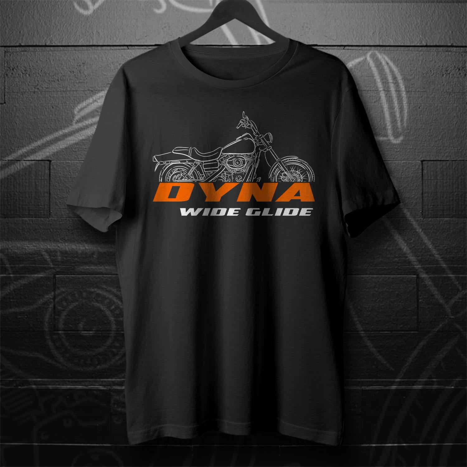 Harley-Davidson FXDWG Dyna Wide Glide Inspired T-Shirt - Biker Motorcycle Tee Shirt