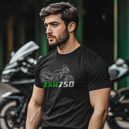 Kawasaki ZXR 750 Inspired T-Shirt - Motorcycle Tee Shirt for Riders