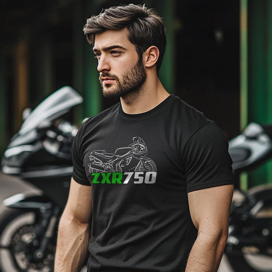 Kawasaki ZXR 750 Inspired T-Shirt - Motorcycle Tee Shirt for Riders