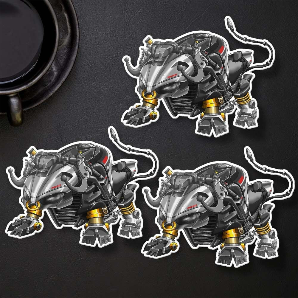 Ducati Streetfighter V4 Stickers - Set of 3 Motorcycle Decals for Riders