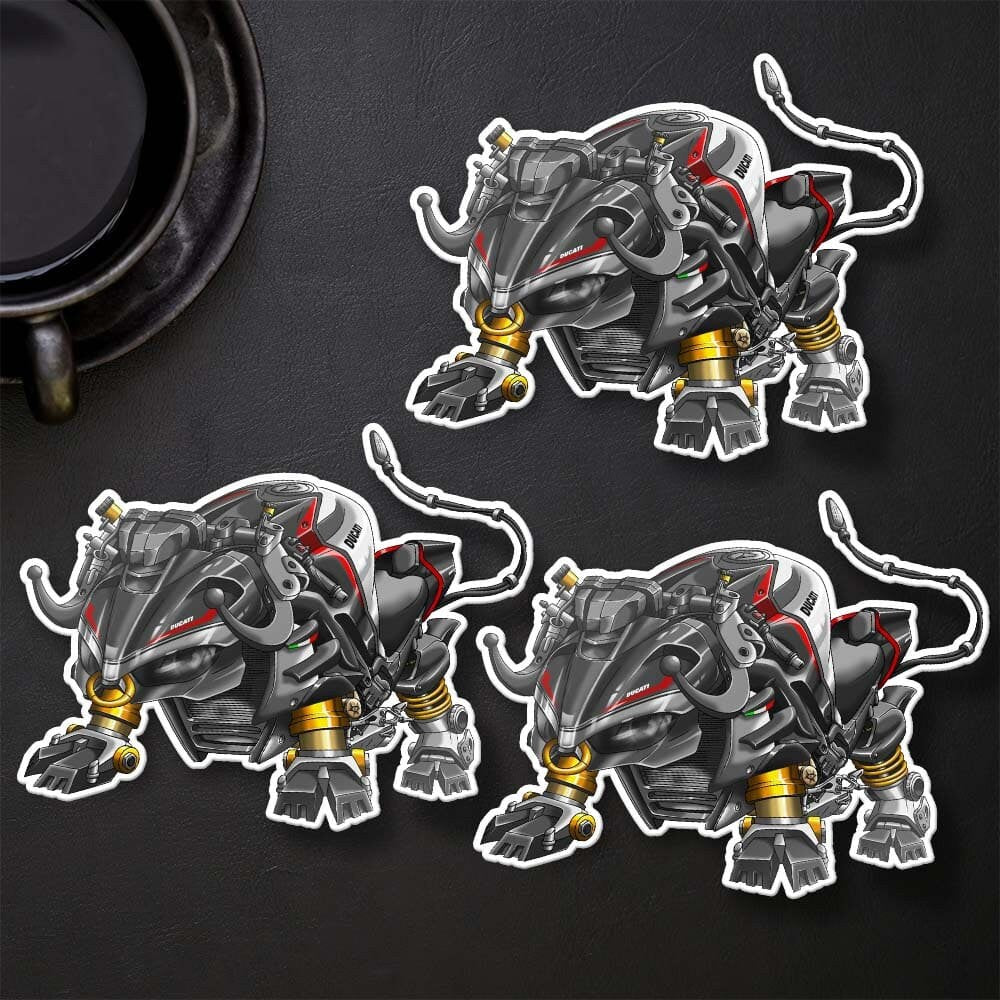 Ducati Streetfighter V4 Stickers - Set of 3 Motorcycle Decals for Riders