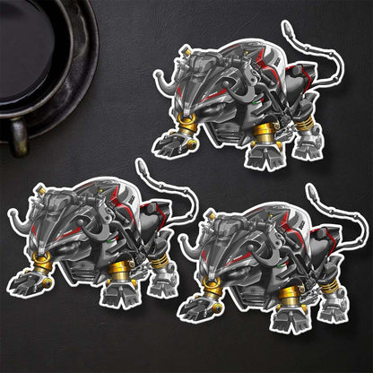 Ducati Streetfighter V4 Stickers - Set of 3 Motorcycle Decals for Riders