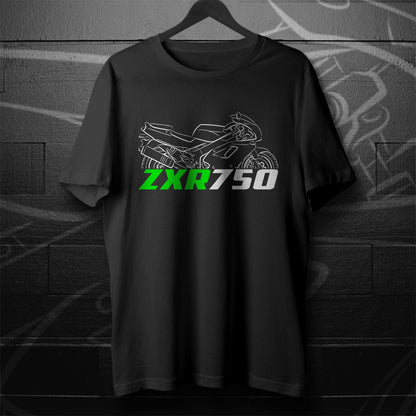 Kawasaki ZXR 750 Inspired T-Shirt - Motorcycle Tee Shirt for Riders
