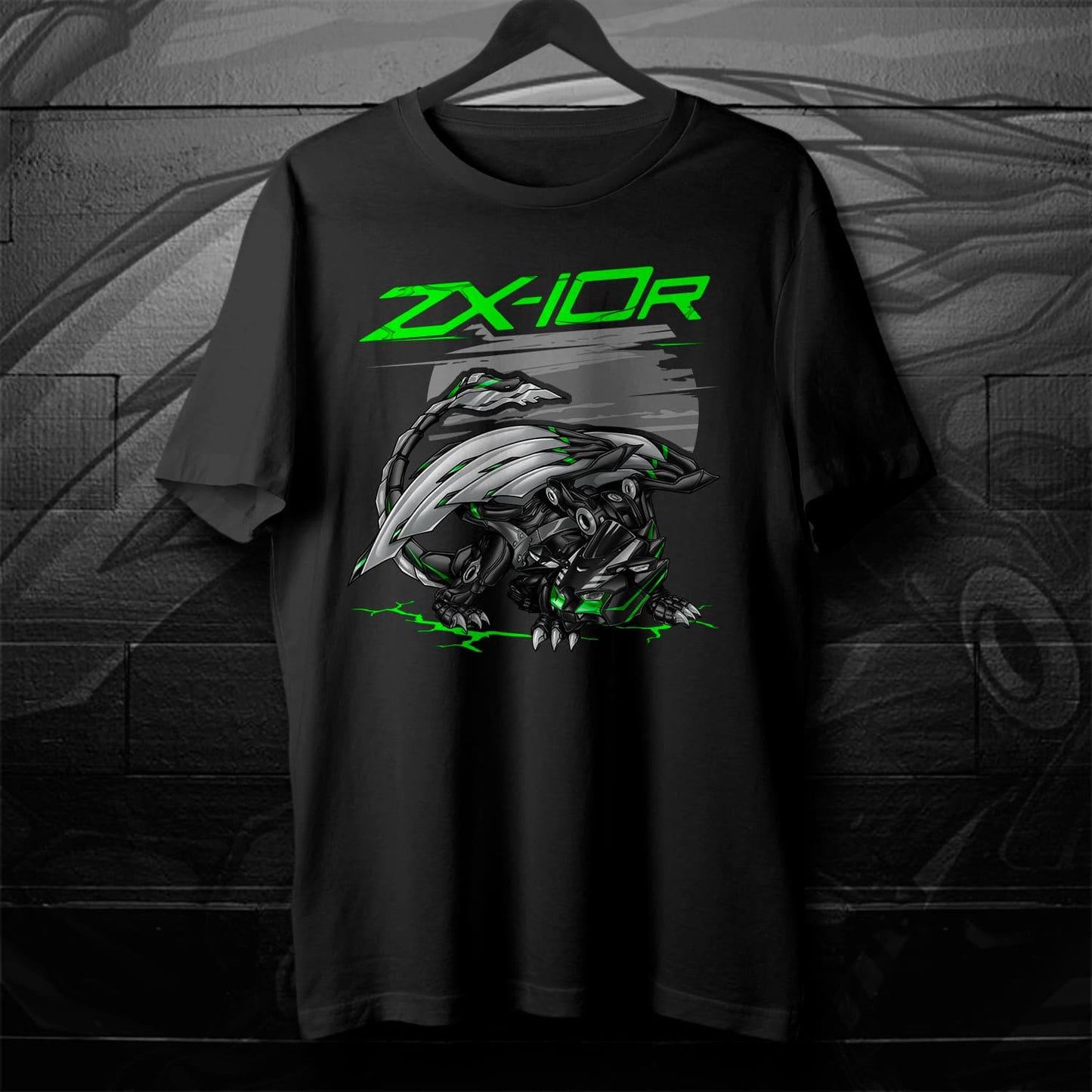 Kawasaki Ninja ZX-10R 2021-24 T-Shirt - Motorcycle Tee Shirt for Riders