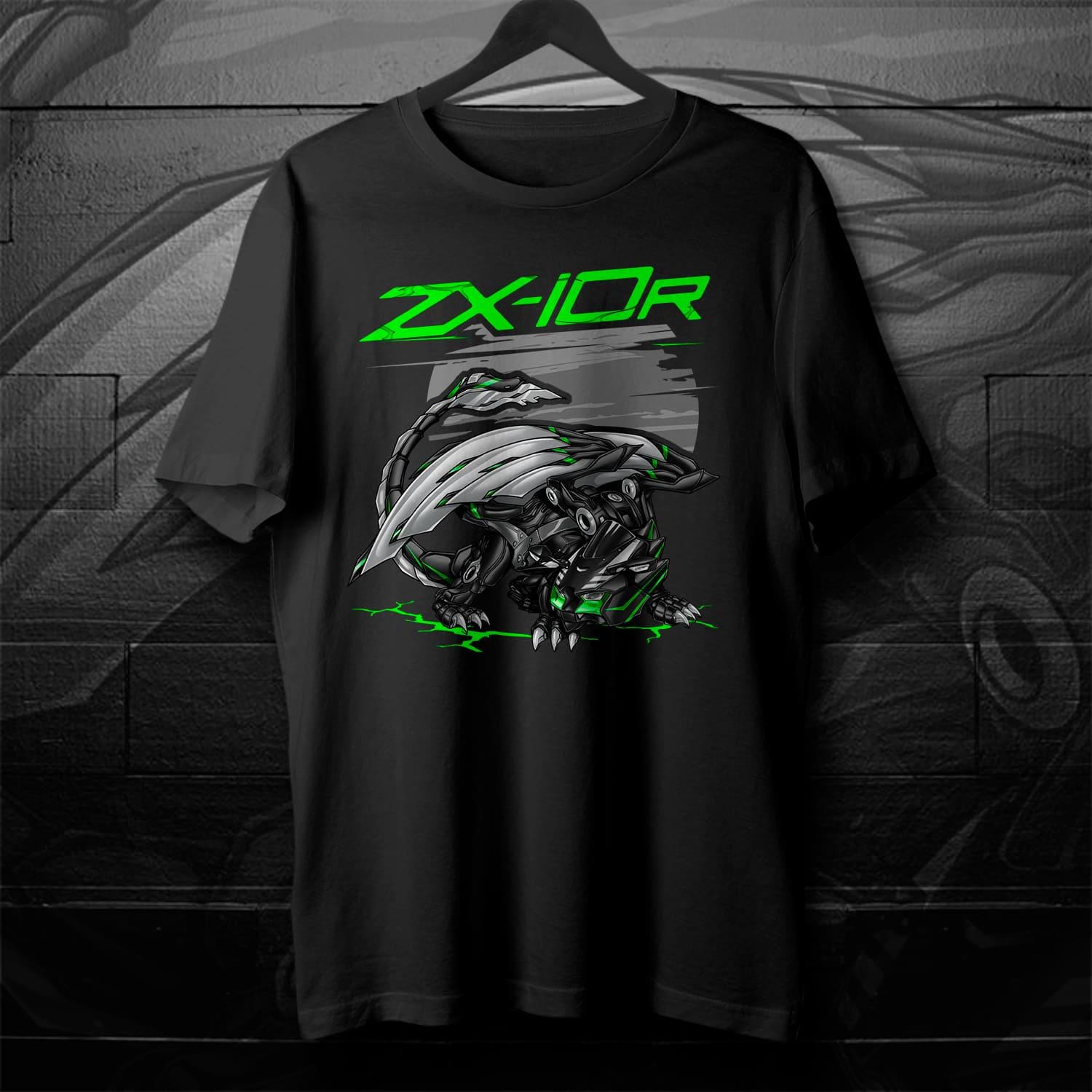 Kawasaki Ninja ZX-10R 2021-24 T-Shirt - Motorcycle Tee Shirt for Riders