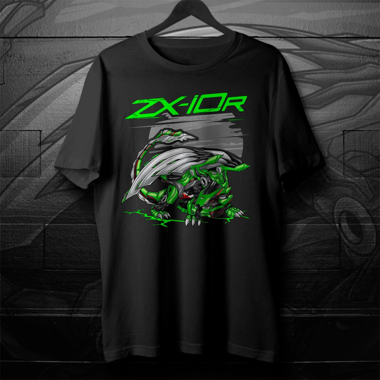 Kawasaki Ninja ZX-10R 2021-24 T-Shirt - Motorcycle Tee Shirt for Riders