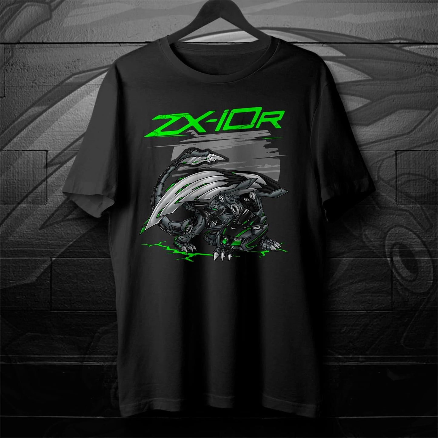 Kawasaki Ninja ZX-10R 2021-24 T-Shirt - Motorcycle Tee Shirt for Riders