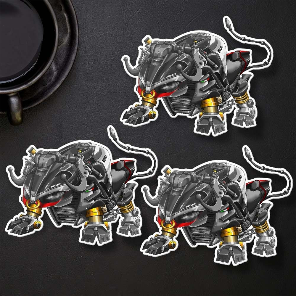 Ducati Streetfighter V4 Stickers - Set of 3 Motorcycle Decals for Riders