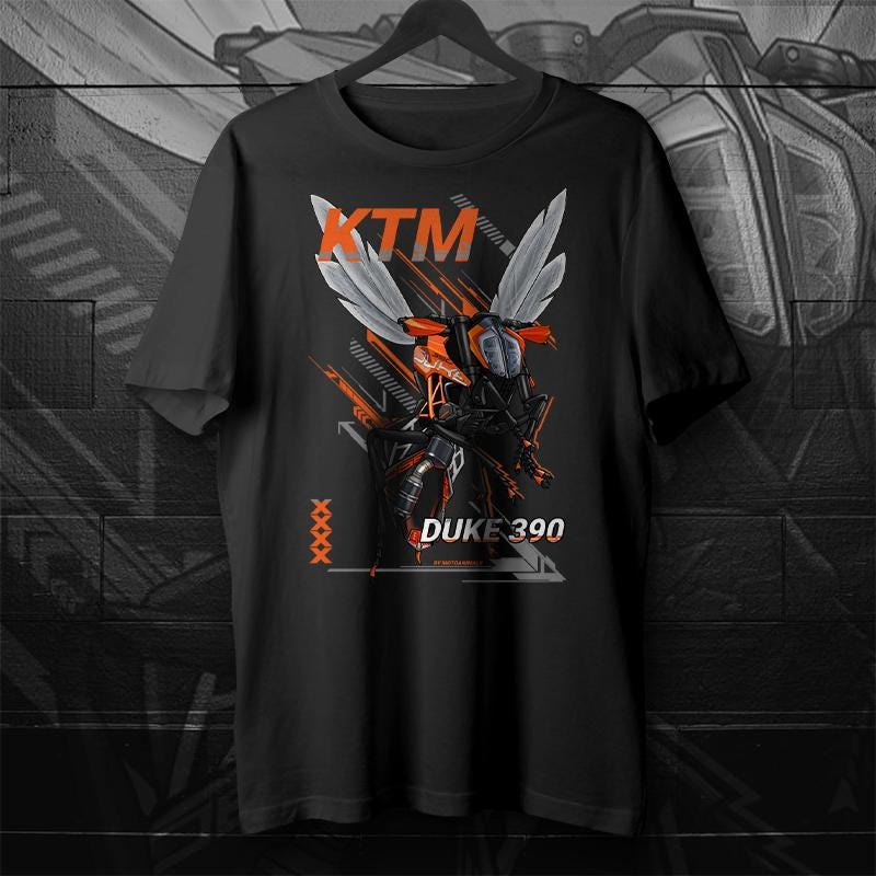 KTM Duke 390 Inspired T-Shirt - Motorcycle Tee Shirt