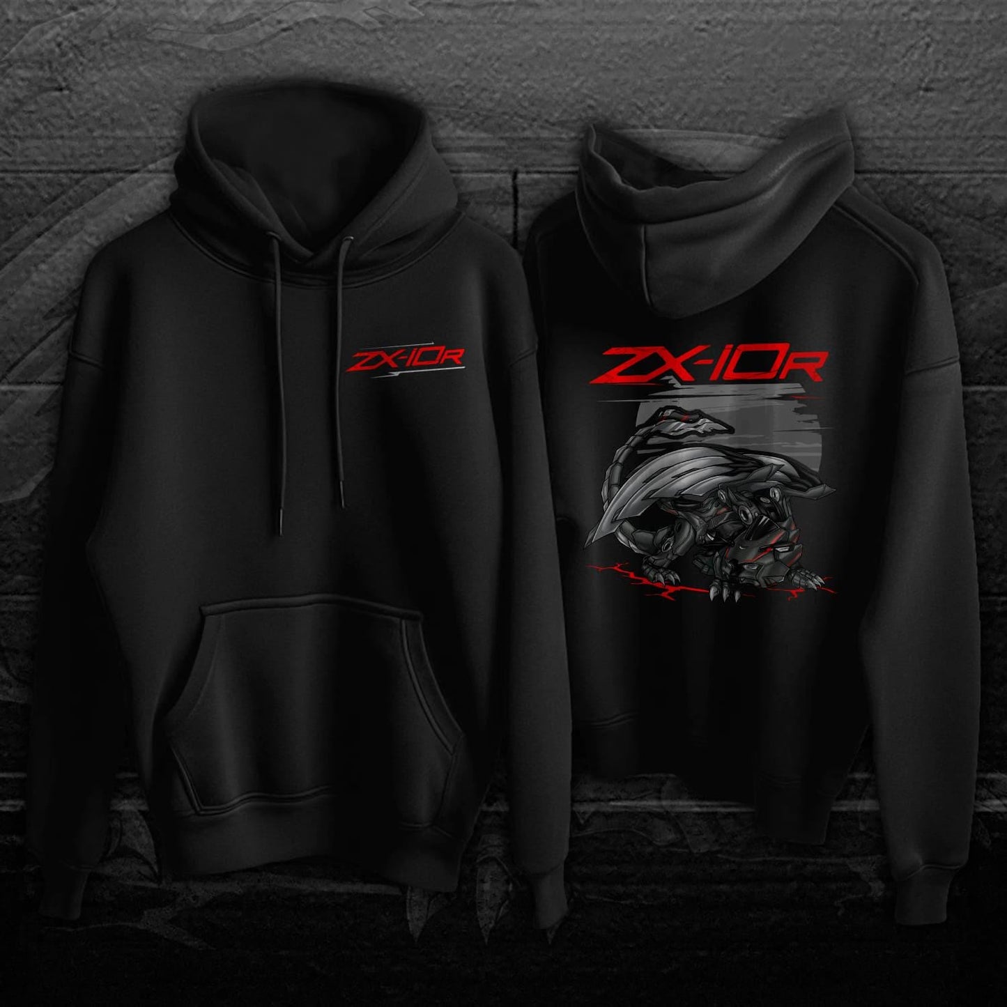 Kawasaki Ninja ZX-10R 2021-24 Inspired Hoodie - Motorcycle Sweatshirt for Riders