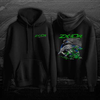 Kawasaki Ninja ZX-10R 2021-24 Inspired Hoodie - Motorcycle Sweatshirt for Riders