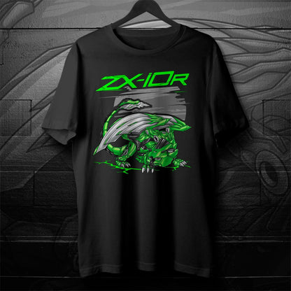 Kawasaki Ninja ZX-10R 2021-24 T-Shirt - Motorcycle Tee Shirt for Riders