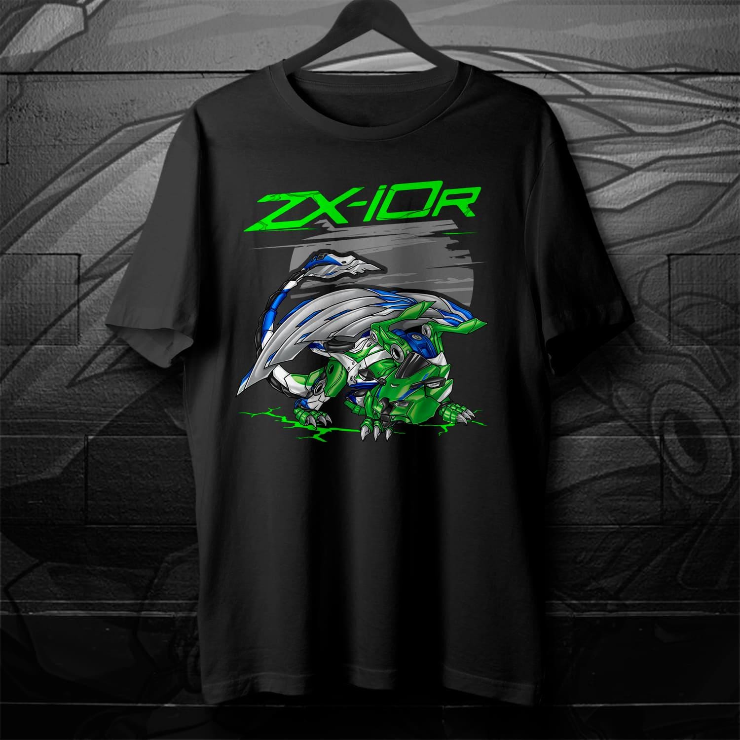 Kawasaki Ninja ZX-10R 2021-24 T-Shirt - Motorcycle Tee Shirt for Riders