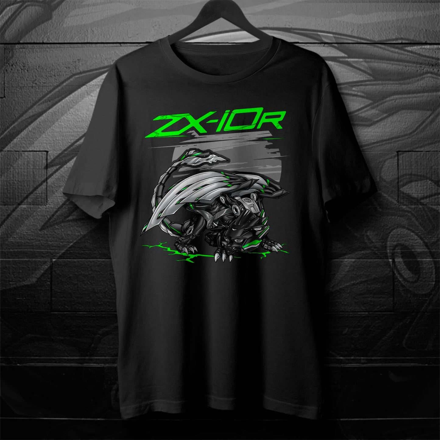 Kawasaki Ninja ZX-10R 2021-24 T-Shirt - Motorcycle Tee Shirt for Riders