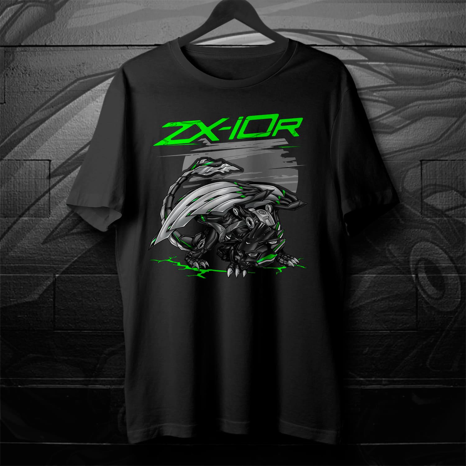 Kawasaki Ninja ZX-10R 2021-24 T-Shirt - Motorcycle Tee Shirt for Riders