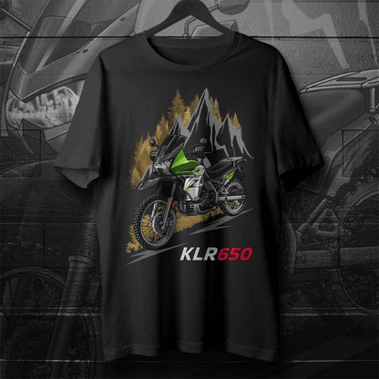 Kawasaki KLR 650 2008-10 T-Shirt - Motorcycle Tee Shirt for Riders