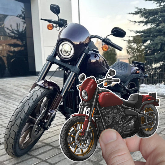 Harley Low Rider S Stickers - Set of 3 Biker Motorcycle Decals