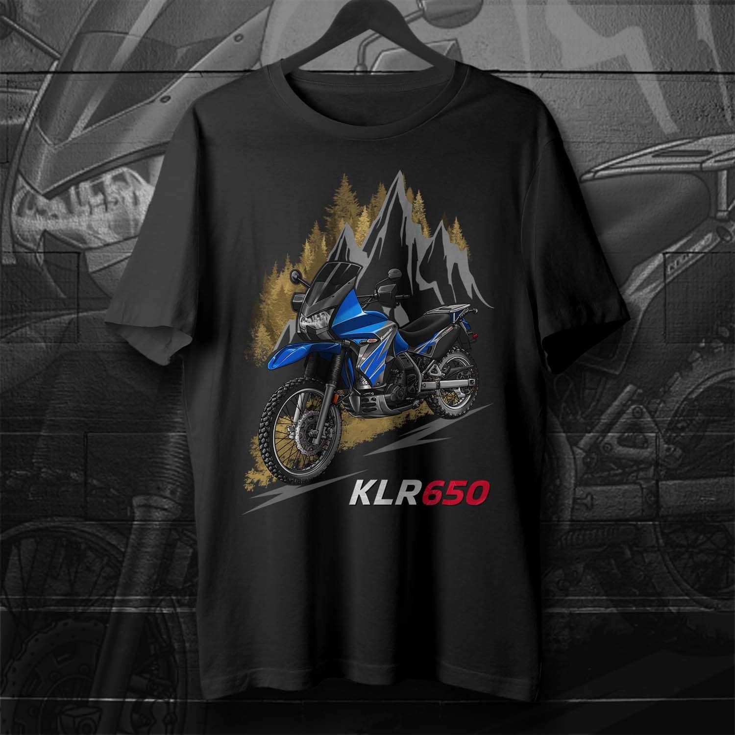 Kawasaki KLR 650 2008-10 T-Shirt - Motorcycle Tee Shirt for Riders
