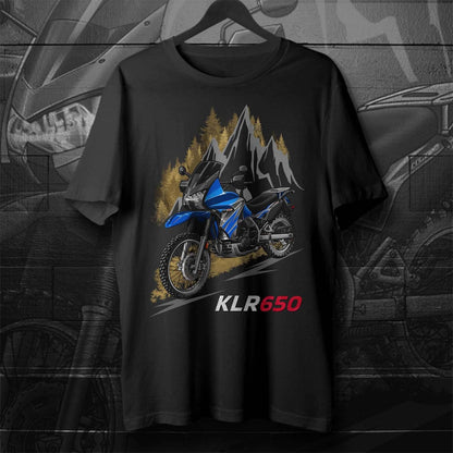 Kawasaki KLR 650 2008-10 T-Shirt - Motorcycle Tee Shirt for Riders