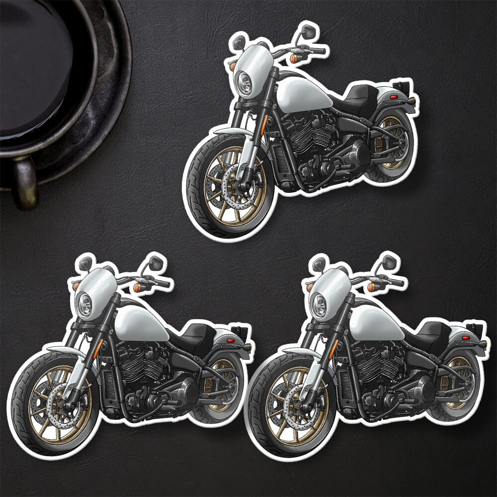 Harley Low Rider S Stickers - Set of 3 Biker Motorcycle Decals