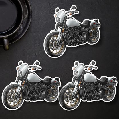 Harley Low Rider S Stickers - Set of 3 Biker Motorcycle Decals
