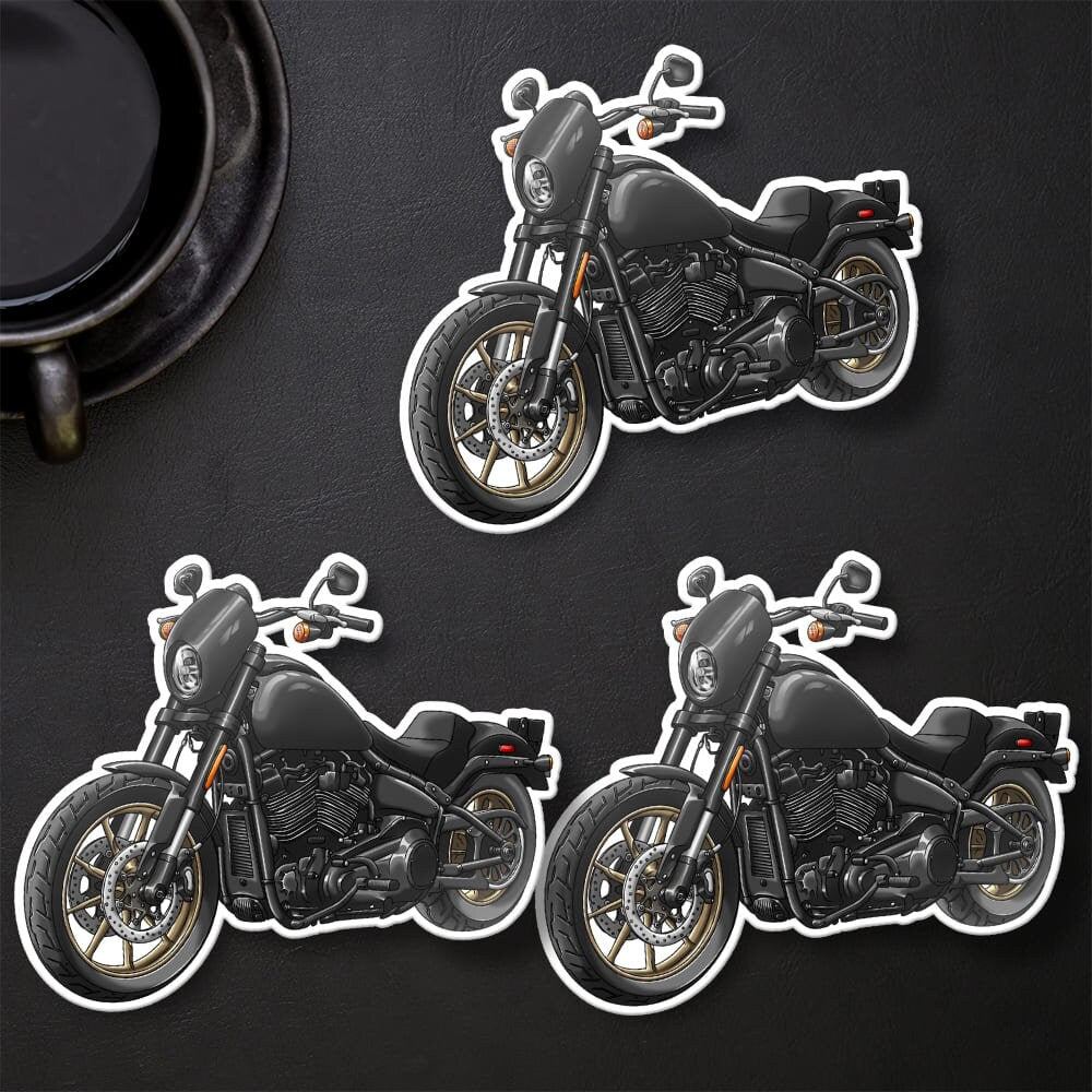 Harley Low Rider S Stickers - Set of 3 Biker Motorcycle Decals