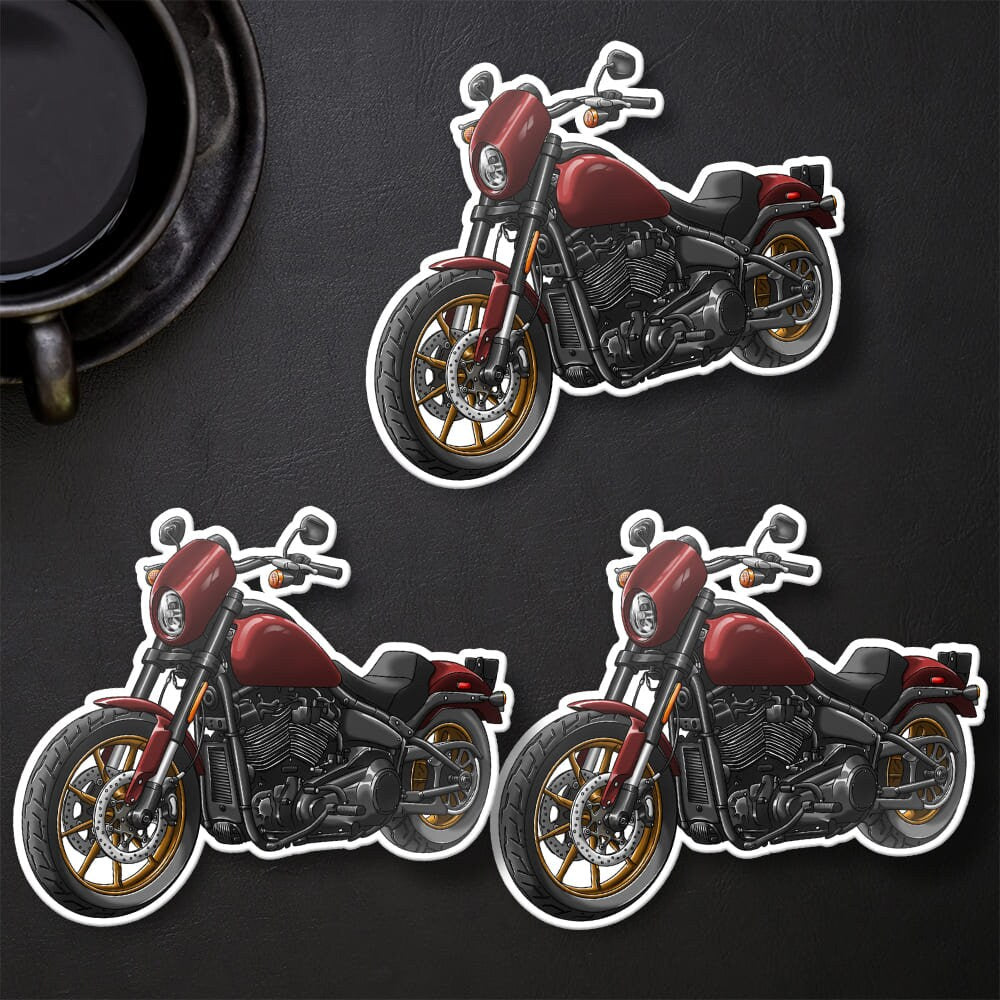 Harley Low Rider S Stickers - Set of 3 Biker Motorcycle Decals