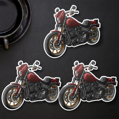 Harley Low Rider S Stickers - Set of 3 Biker Motorcycle Decals