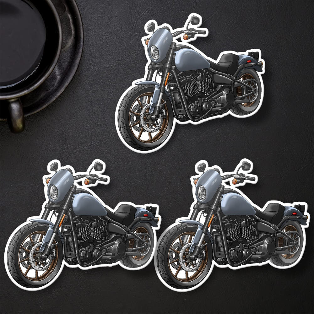 Harley Low Rider S Stickers - Set of 3 Biker Motorcycle Decals