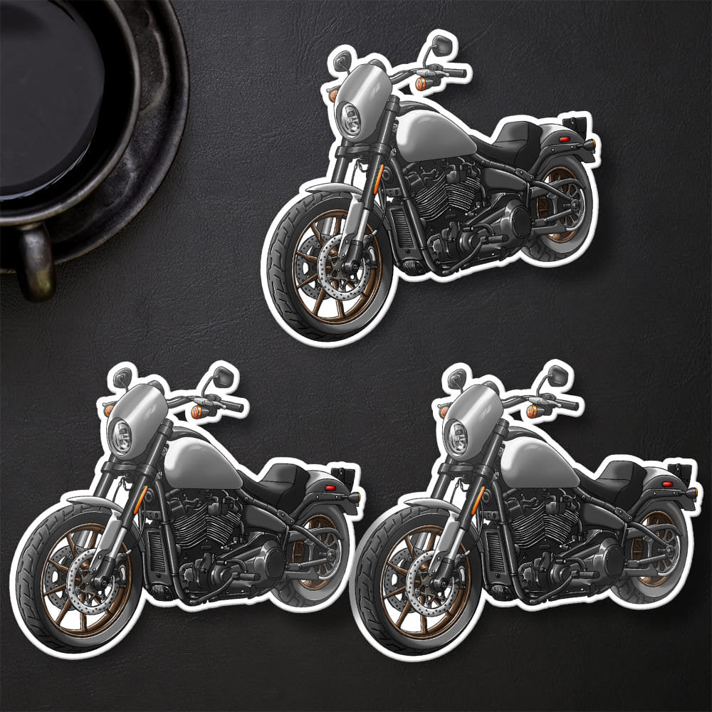 Harley Low Rider S Stickers - Set of 3 Biker Motorcycle Decals